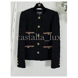 Chanel-New Iconic Black Tweed Jacket-Black