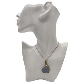 Colgante Pomellato Corazón en Oro Amarillo Azul