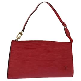 Louis Vuitton-LOUIS VUITTON Epi Pochette Accessoires Pochette Accessoire Rouge M52987 Auth 65404-Rouge