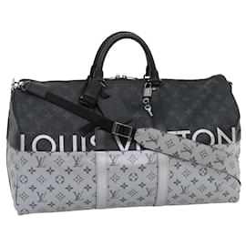 Louis Vuitton-LOUIS VUITTON Borsa Boston Eclipse Split Keepall Bandouliere 50 M43817 Auth 67489S-Altro