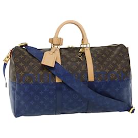 Louis Vuitton-LOUIS VUITTON Bolso Boston Keepall Bandouliere 50 con monograma dividido M43861 67497S-Otro