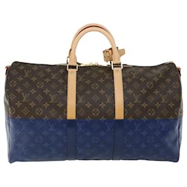 Louis Vuitton-LOUIS VUITTON Monogramme fendu Keepall Bandouliere 50 Boston Bag M43861 67497S-Autre
