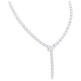 Bulgari-Bulgari “Serpenti Viper” necklace in white gold, diamonds.-Other