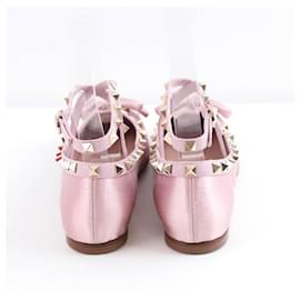 Valentino-Ballerinas aus Leder-Pink