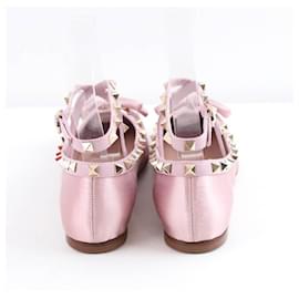 Valentino-Leather ballet flats-Pink