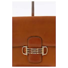 Céline-Leather shoulder handbag-Brown