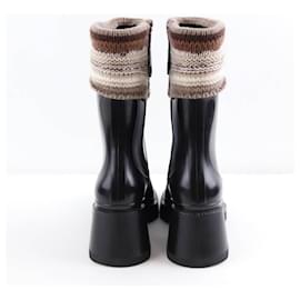 Chloé-Leather boots-Black