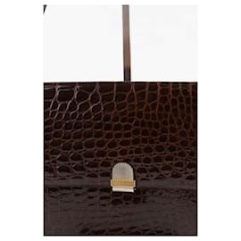 Dior-Leather shoulder handbag-Brown