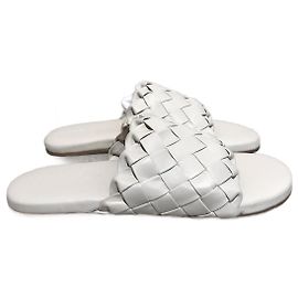 BOTTEGA VENETA Sandalen T.EU 41 Leder Weiß