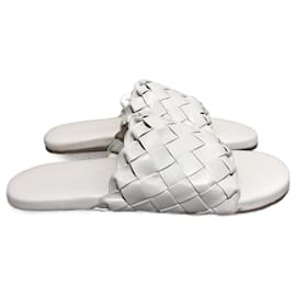 Bottega Veneta-BOTTEGA VENETA Sandalen T.EU 41 Leder-Weiß