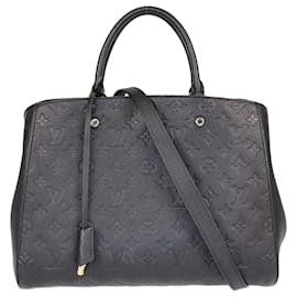 Louis Vuitton-Borsa Louis Vuitton Empreinte Montaigne GM con monogramma nero-Nero