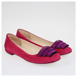 Prada-Prada Fuchsia/Purple Ballet Flats-Purple