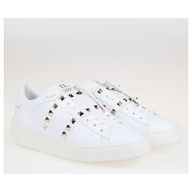 Valentino-Baskets ouvertes Valentino Rockstud Untitled blanches-Blanc