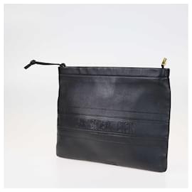 Dior-DIOR Clutch bags T.  Leather-Black