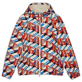 GIACCA IN NYLON CON STAMPA PIXEL DI GUCCI nuova 48 it Multicolore