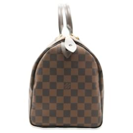 Louis Vuitton-Louis Vuitton Damier Ebene Lienzo Speedy 30-Castaño