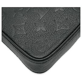 Louis Vuitton-Louis Vuitton Black Monogram Empreinte Easy Pouch On Strap-Black