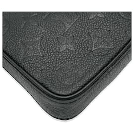 Louis Vuitton-Louis Vuitton monogramma nero Empreinte Easy Pouch sul cinturino-Nero