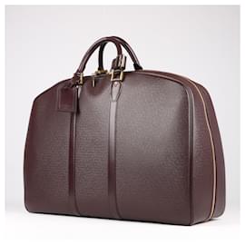 Louis Vuitton-Louis Vuitton Taiga Helanga 1 Poche Travel Bag in Burgundy-Dark red