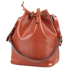Louis Vuitton-Louis Vuitton Epi Noé Shoulder Bag in Brown-Brown