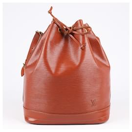 Louis Vuitton-Louis Vuitton Epi Noé Shoulder Bag in Brown-Brown