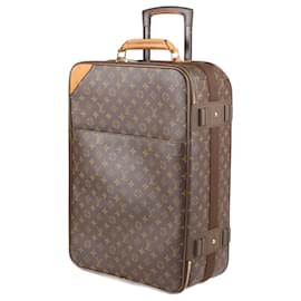 Louis Vuitton-LOUIS VUITTON Monogram Suitcase Pegase 55 Travel Bag M23294-Brown