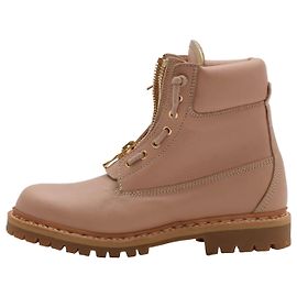 Botas de combate de couro BALMAIN em 38 EU em neutros Bege