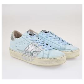 Golden Goose-Golden Goose - Hi Star Sneakers in Blau/Silber-Blau