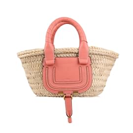 Chloé-CHLOÉ Marcie Basket Mini Handbag in Sunny Coral-Beige
