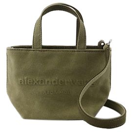 Borsa shopper mini Punch - Alexander Wang - Cotone - Cachi Verde Cachi