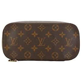 Louis Vuitton-Louis Vuitton Trousse Brush GM Canvas Vanity Bag M47505 en buen estado-Otro