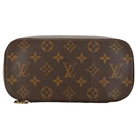 Louis Vuitton-Louis Vuitton Trousse Brush GM Canvas Vanity Bag M47505 em bom estado-Outro