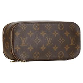 Louis Vuitton-Louis Vuitton Trousse Brush GM Canvas Vanity Bag M47505 en buen estado-Otro