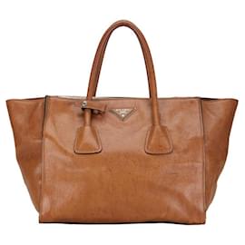 Prada-Prada Twin Pocket Tote  Leather Handbag in Good condition-Other