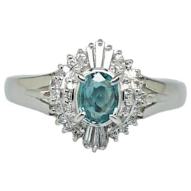 & Other Stories-Pt900 Platinum Alexandrite 0.48ct Diamond 0.28ct Ring in Excellent Condition-Silvery