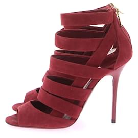 Jimmy Choo-JIMMY CHOO Sandalen T.EU 38 Wildleder-Rot