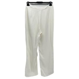 Autre Marque-LIVIANA CONTI  Trousers T.IT 42 Viscose-White