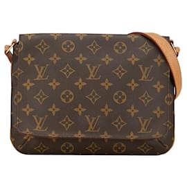 Louis Vuitton-Borsa a tracolla in tela con tracolla corta Louis Vuitton Monogram Musette Tango M51257 in buone condizioni-Altro