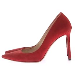 Jimmy Choo-JIMMY CHOO Pumps T.EU 38 Wildleder-Rot