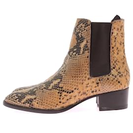 Saint Laurent-SAINT LAURENT  Ankle boots T.EU 38 Leather-Beige