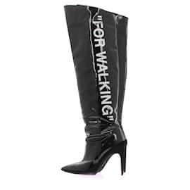 Off White-OFF-WHITE  Boots T.EU 38 Patent leather-Black