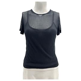 Autre Marque-NON SIGNE / UNSIGNED  Tops T.International S Polyester-Black