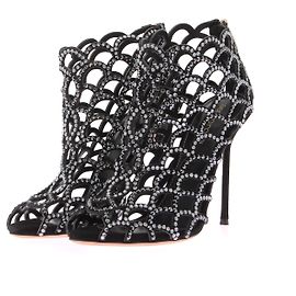 SERGIO ROSSI  Sandals T.EU 38 Suede Black