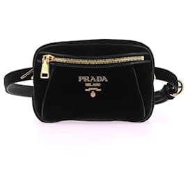 Prada-PRADA Borse T. Pelle scamosciata-Nero