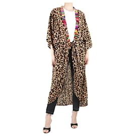 Autre Marque-Kimono con cintura in chiffon con stampa animalier - Taglia unica-Altro