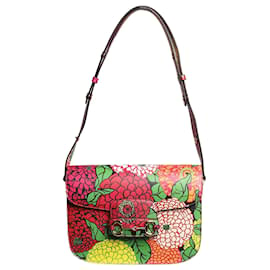 Gucci-Multicolour 1995 Horsebit floral shoulder bag-Multiple colors
