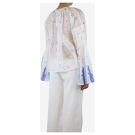 Autre Marque-White floral printed top - size S-White