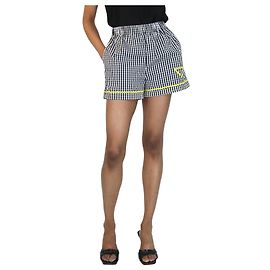 Prada Short vichy noir - taille UK 4 Noir