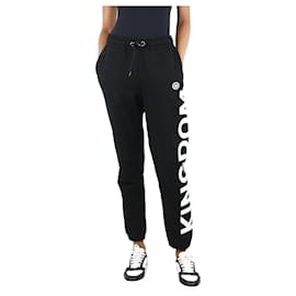 Burberry-Black elasticated waist joggers - size XS-Black