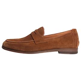 Autre Marque-Brown suede loafers - size-Brown